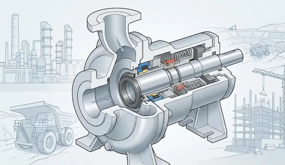 sello mecánico bomba centrífuga
